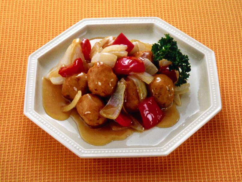 肉団子の甘酢あんかけ