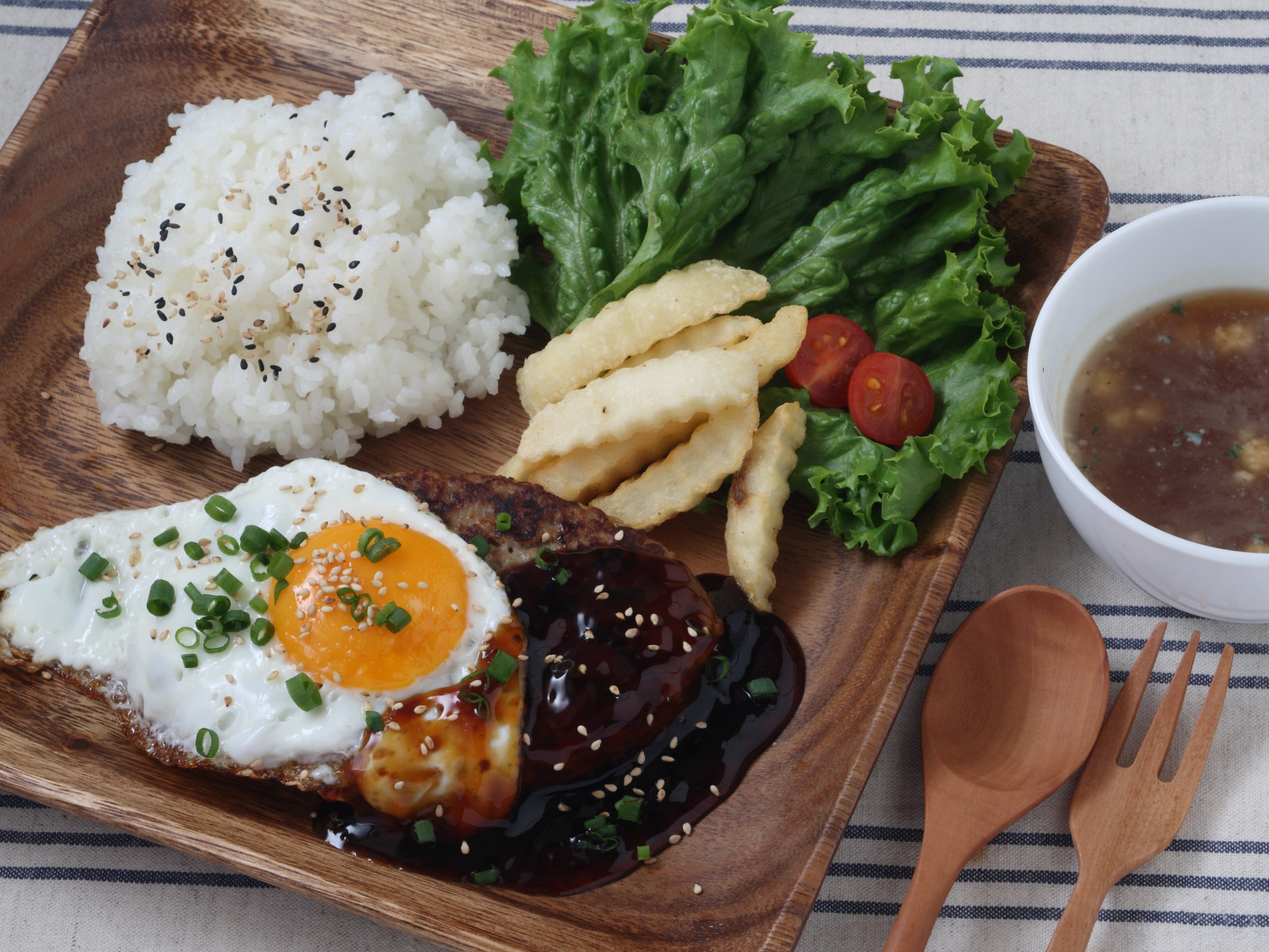 照り焼きハンバーグプレート