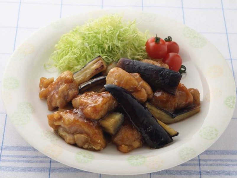 つゆで作る鶏肉となすのさっぱり焼き