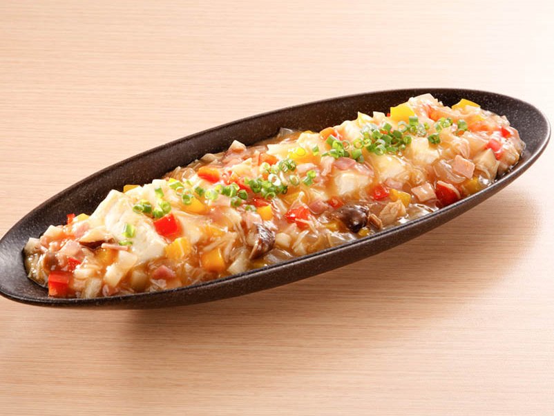 豆腐のサンラータン風ソース