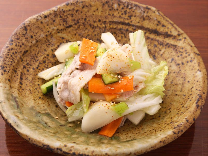 和野菜の冷しゃぶサラダ