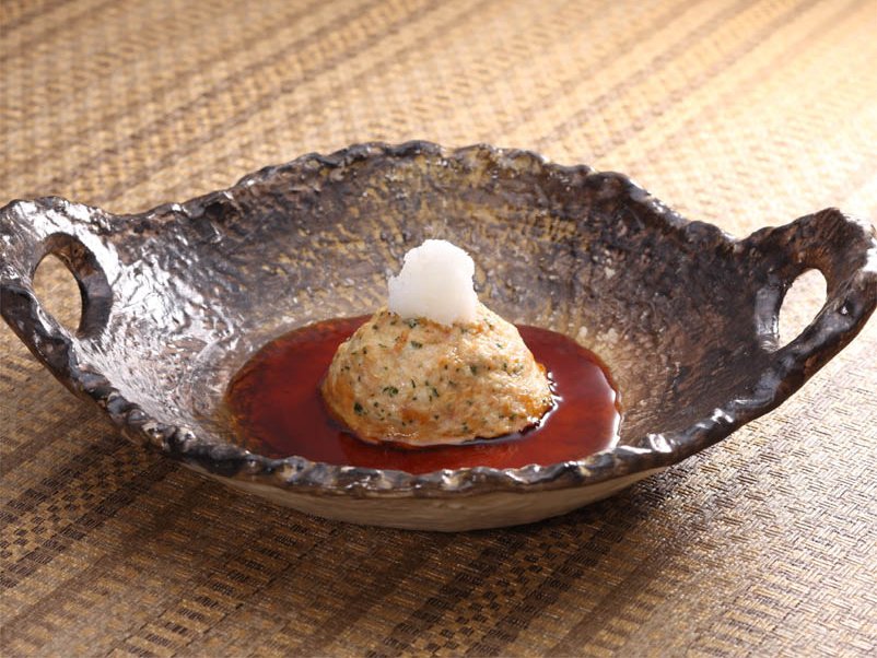 鶏つくねの親子焼あっさりぽん酢あんのレシピ 作り方 レシピ ミツカン業務用商品 メニューサイト
