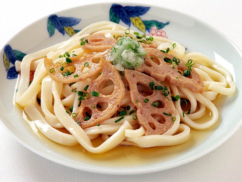 素揚げれんこんのおろしうどん