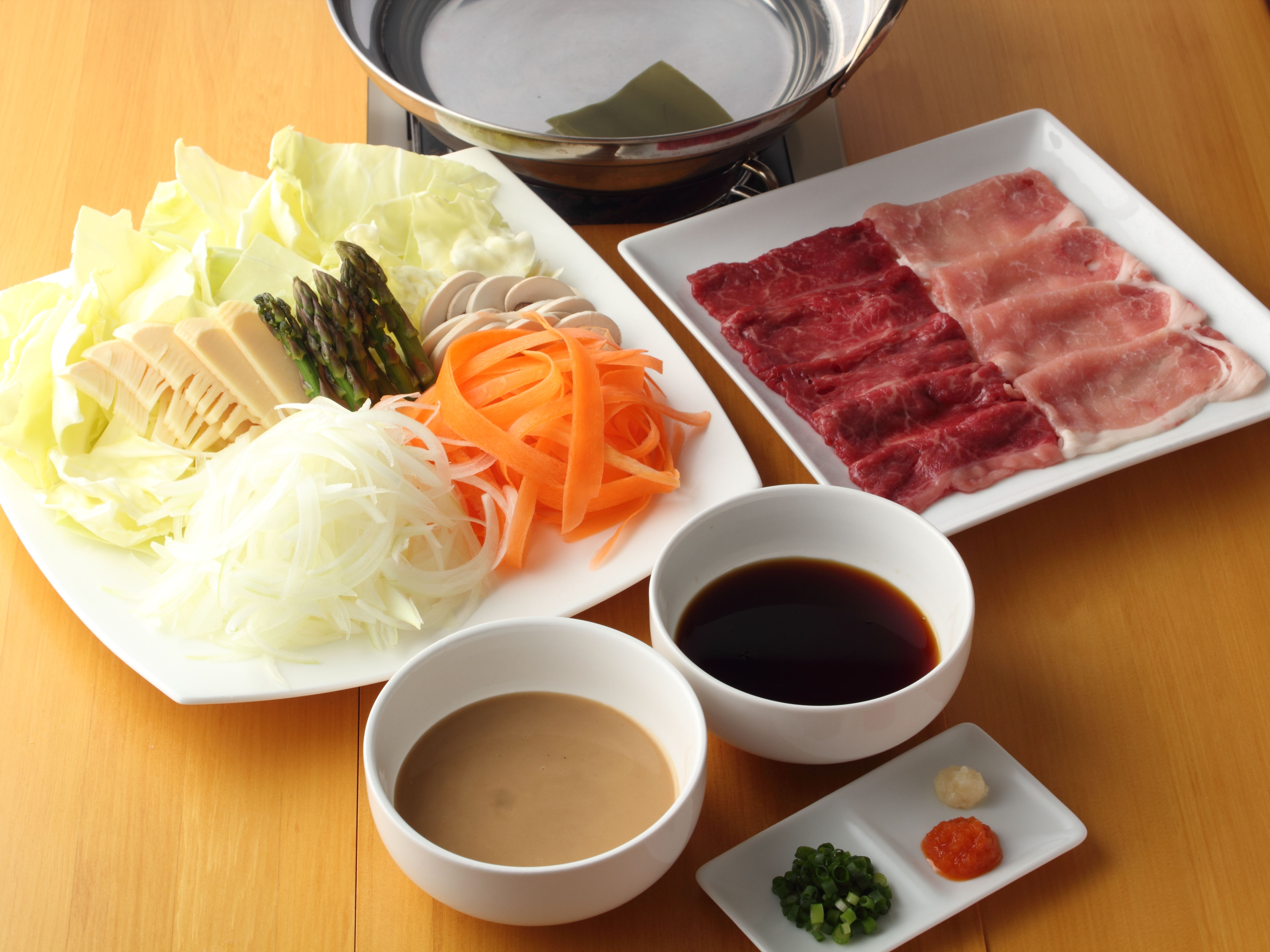 春野菜のしゃぶしゃぶ