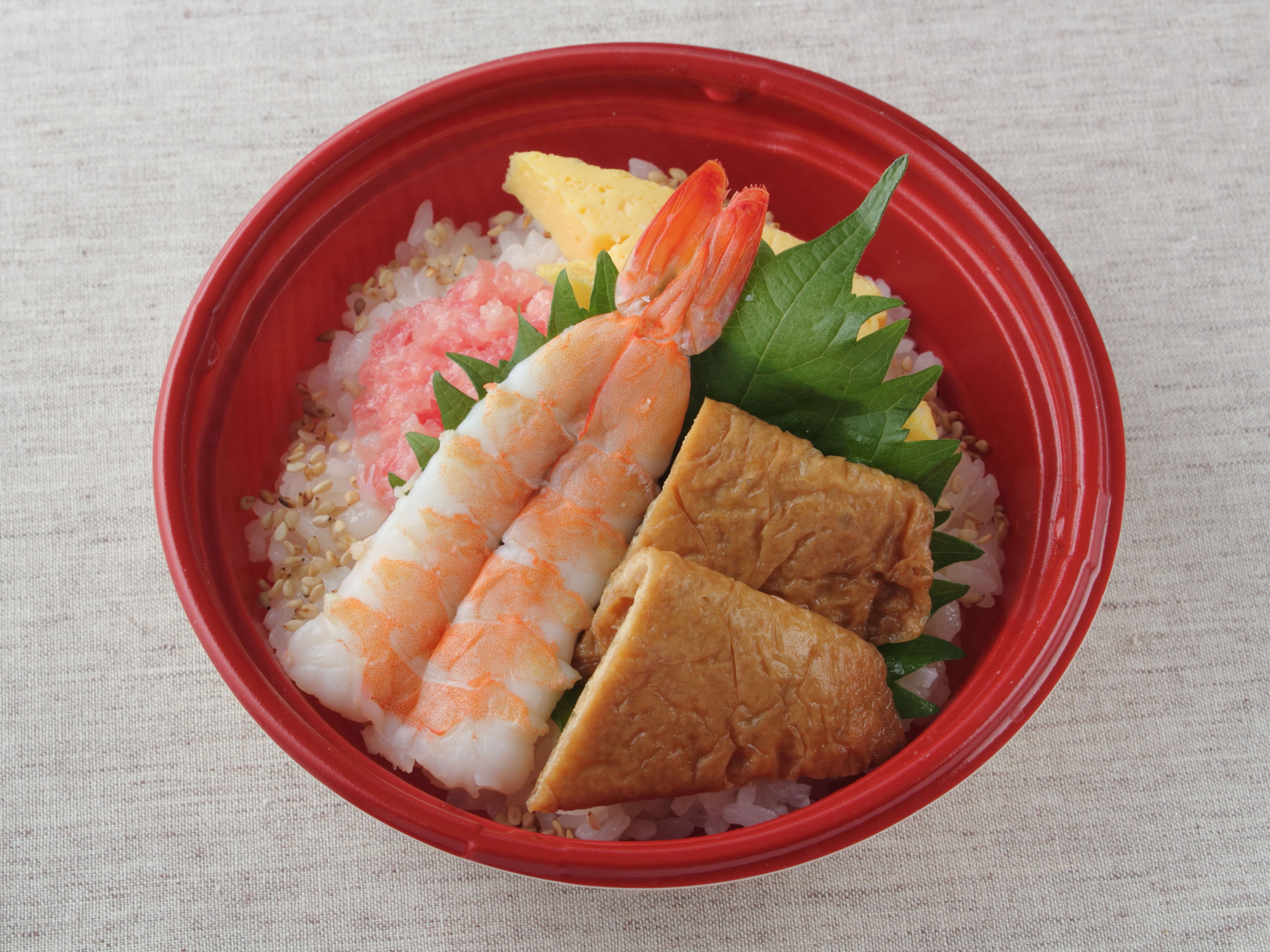 えびといなりのすし丼