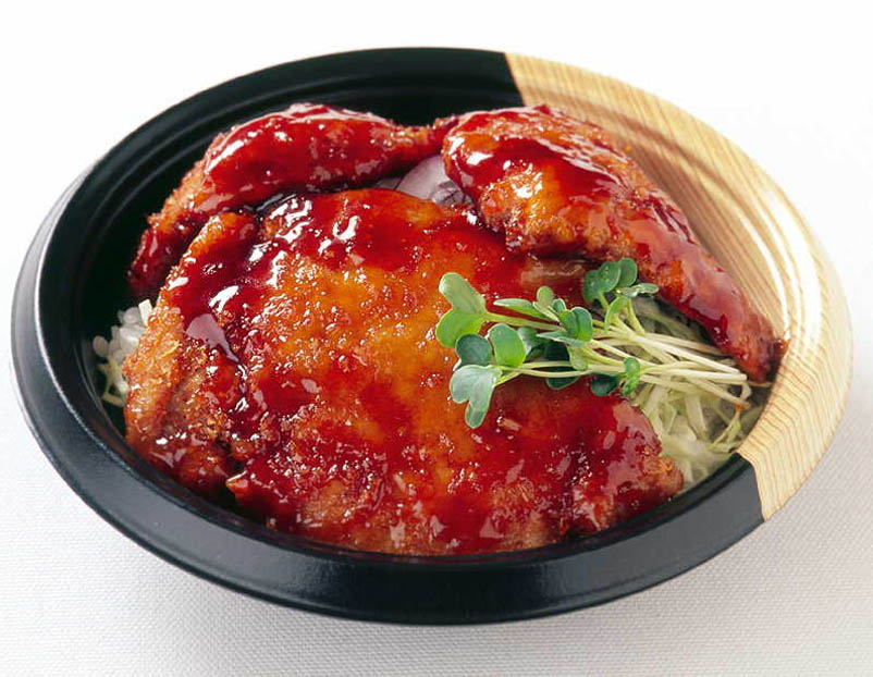 たれカツ丼　甘酢仕立て