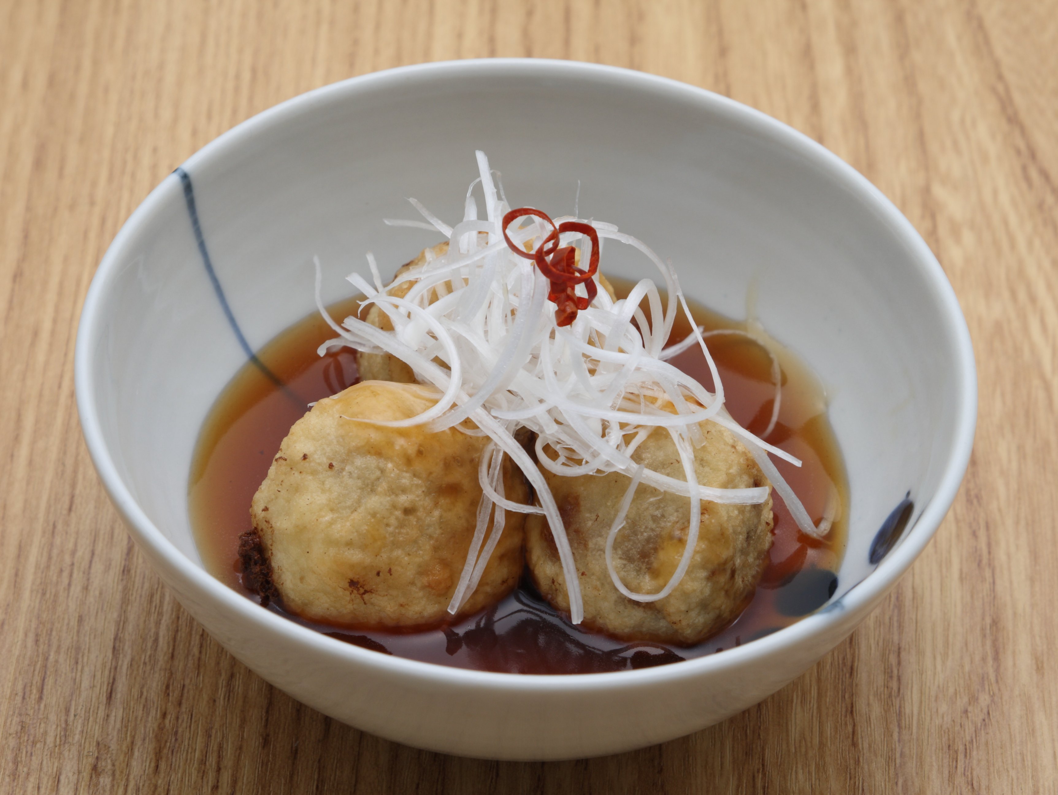 ふわふわ肉豆腐のぽん酢あんかけ