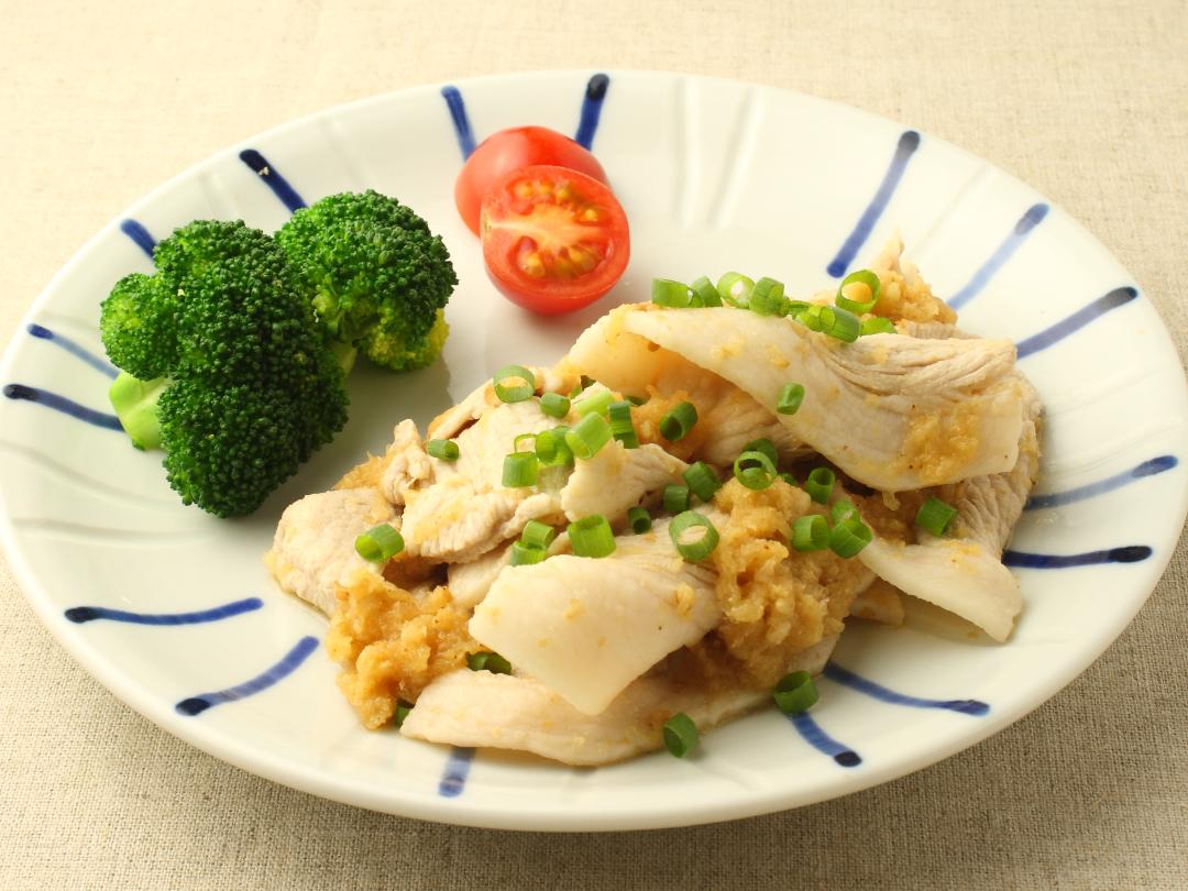 豚肉のみぞれ酢ソースあえ