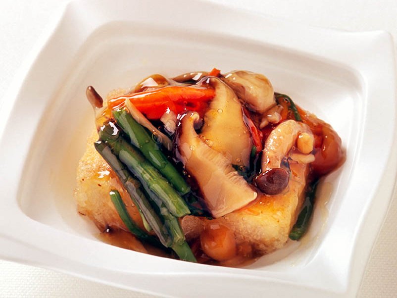 揚げだし豆腐のきのこあんかけ