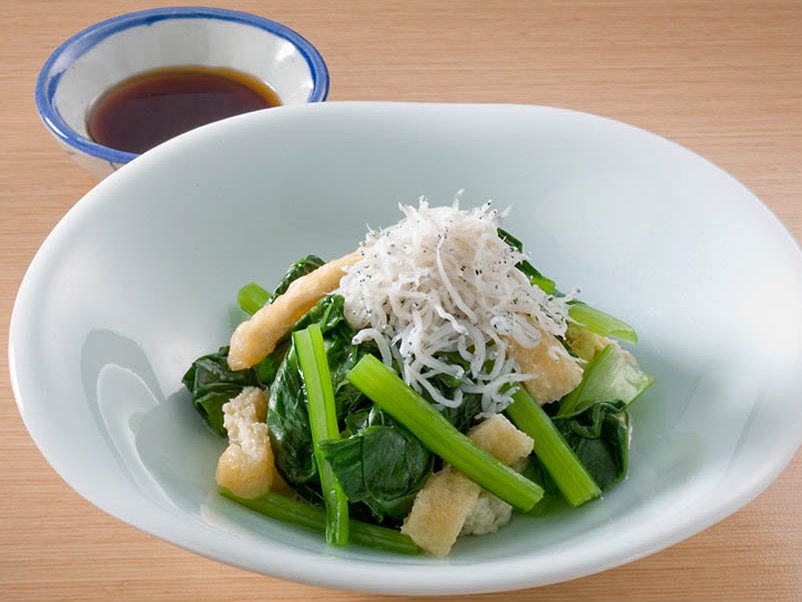 小松菜と油揚げのお浸しのレシピ 作り方 レシピ ミツカン業務用商品 メニューサイト