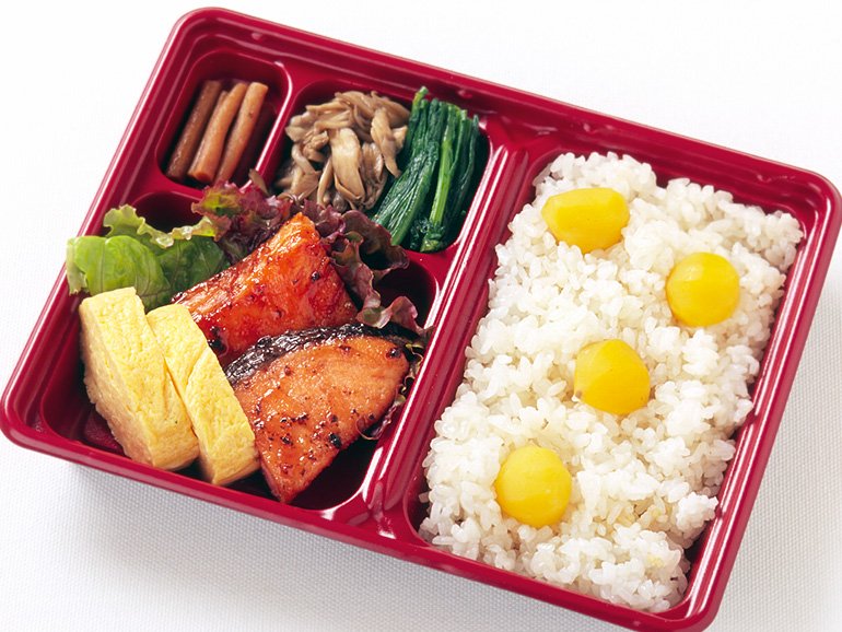 鮭の梅しょうゆ弁当のレシピ 作り方 レシピ ミツカン業務用商品 メニューサイト