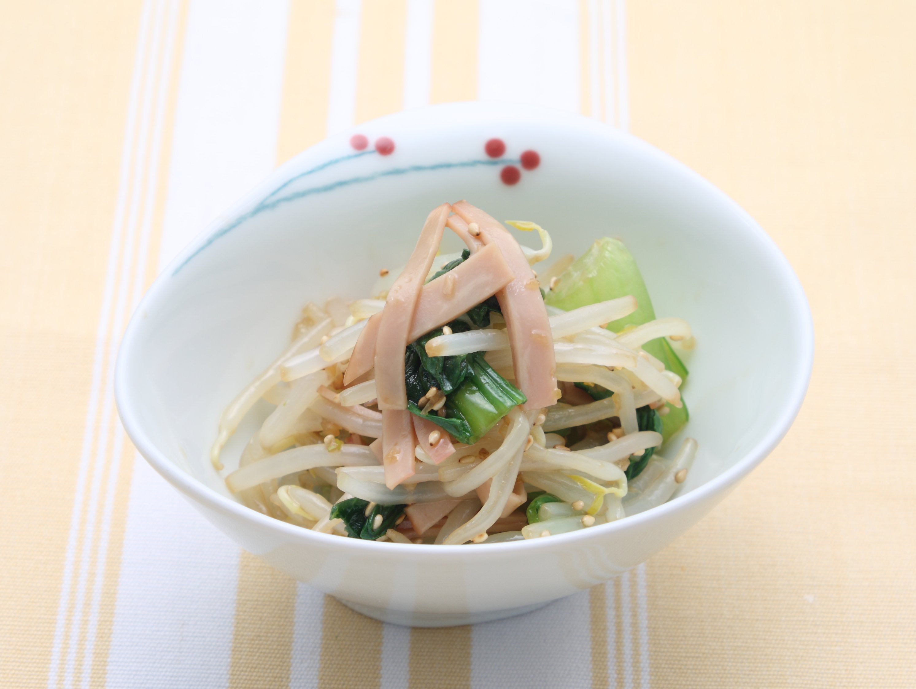 チンゲン菜ともやしのぽん酢ナムル