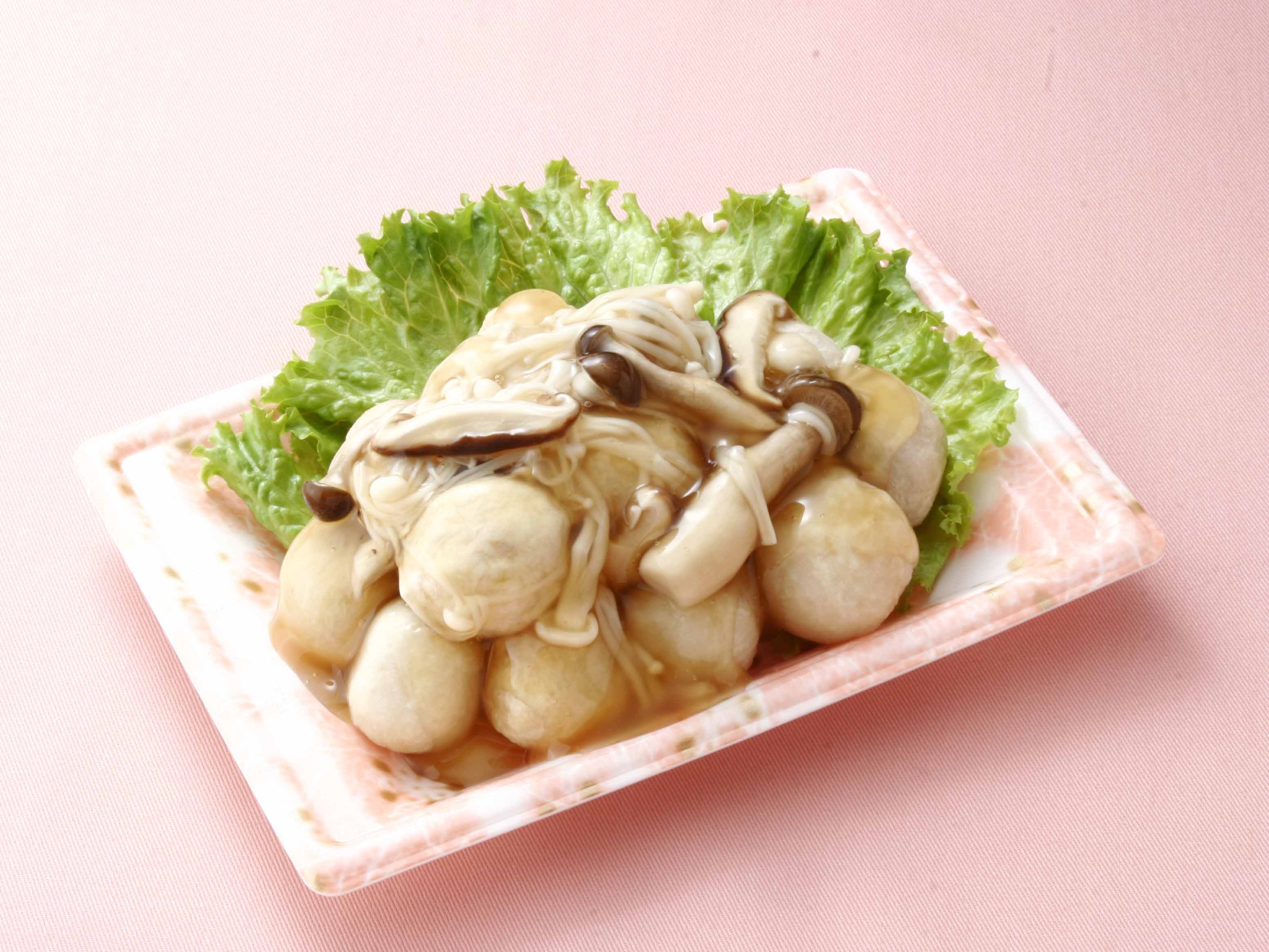 揚げ里芋のきのこあんかけ