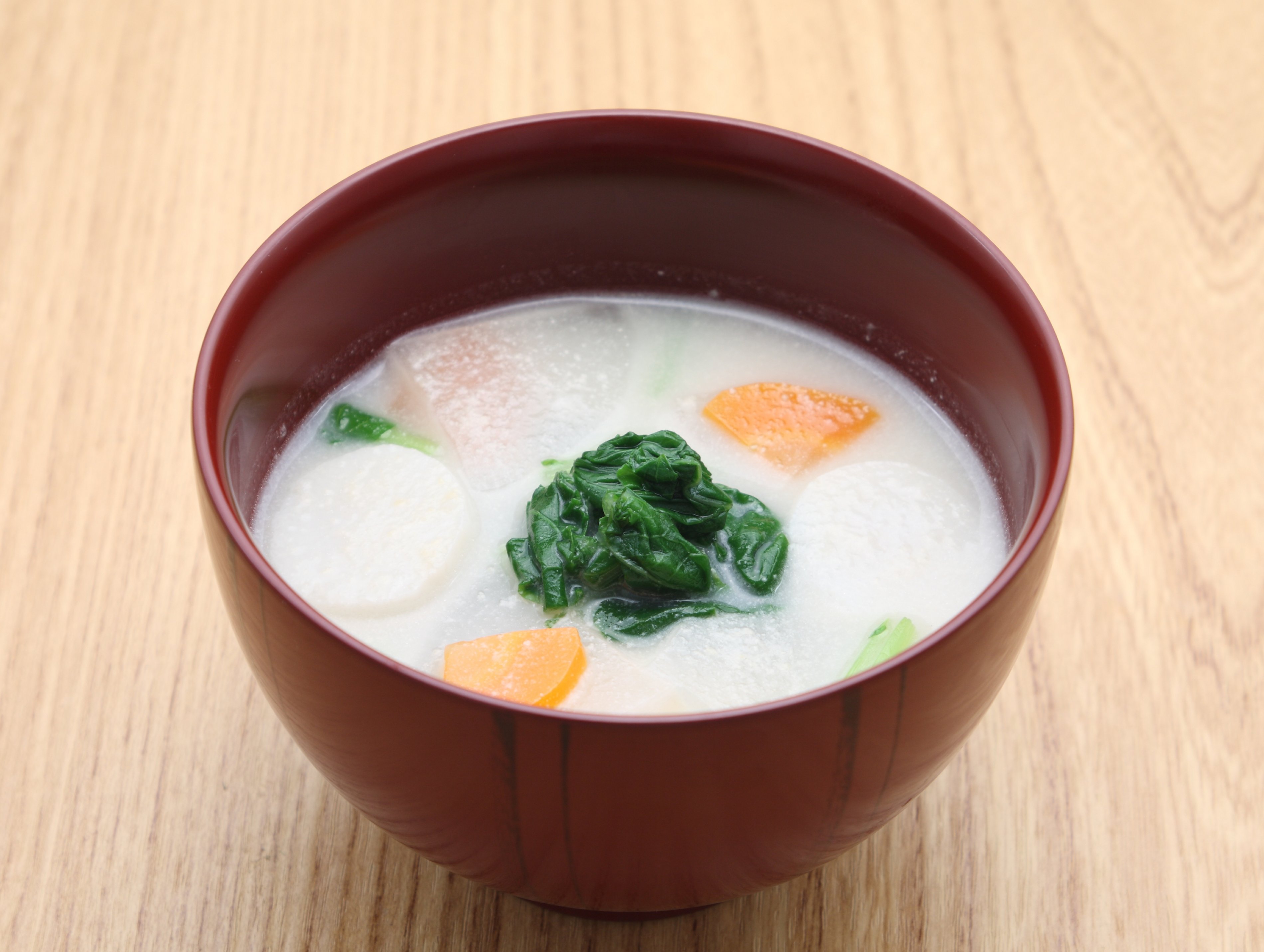根菜のごま風味スープ