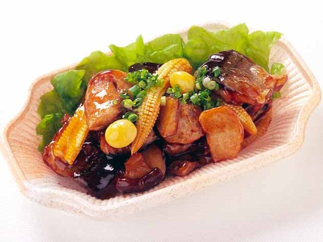 秋刀魚と里芋の甘辛あんかけ