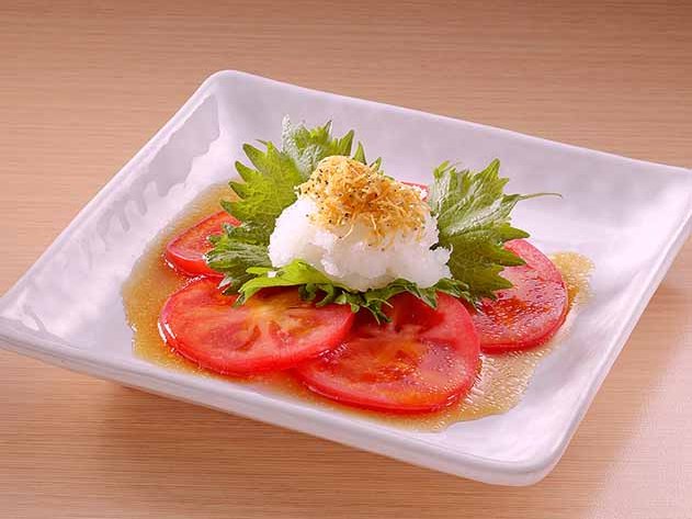 トマトとじゃこおろしの和風サラダ