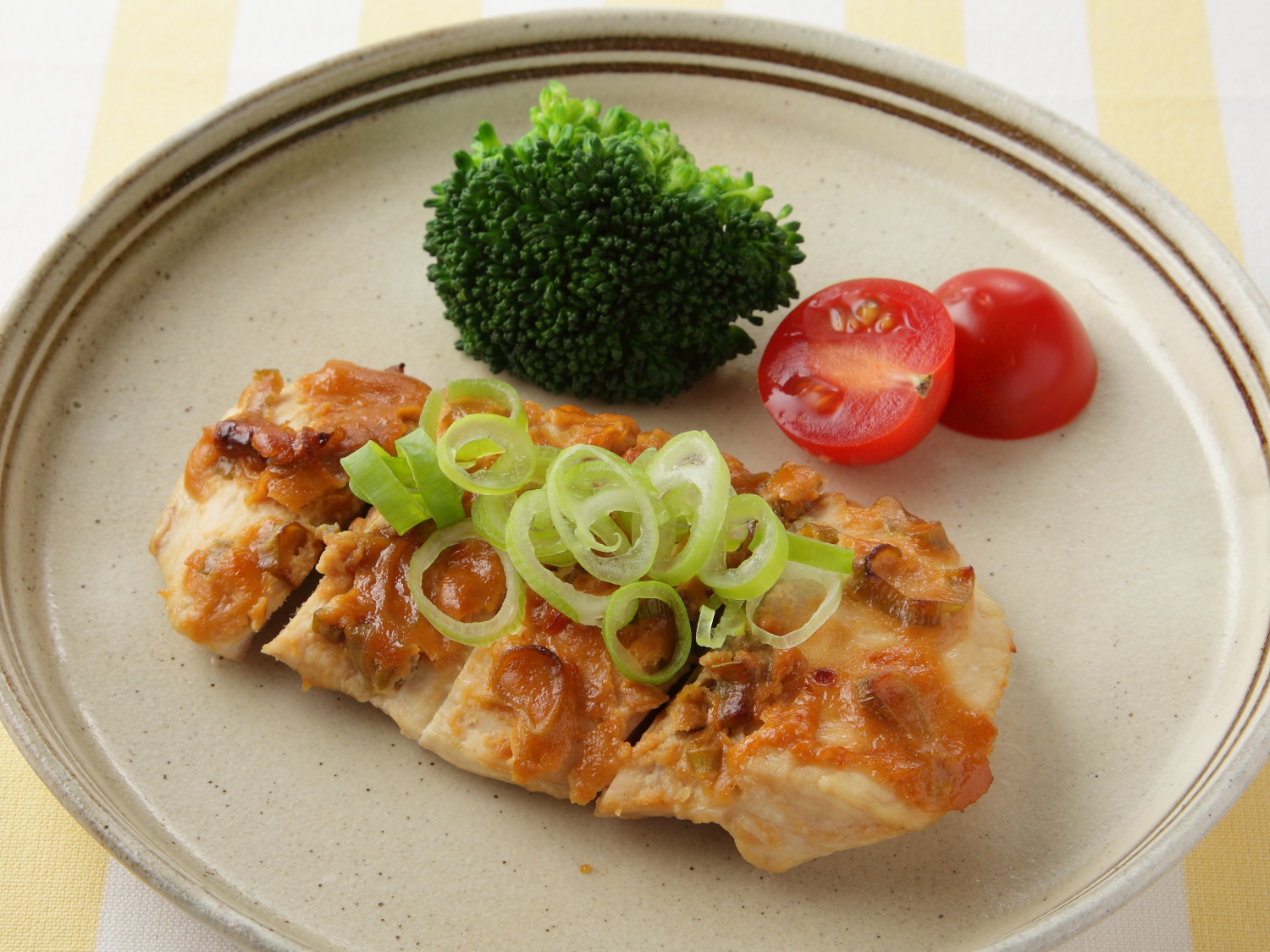 鶏むね肉の酢味噌焼き