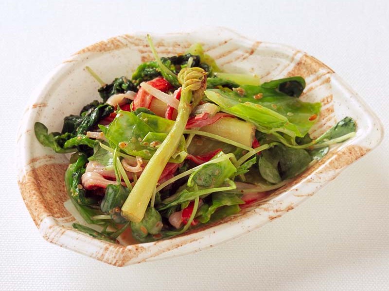 春野菜とカニかまの冷惣菜