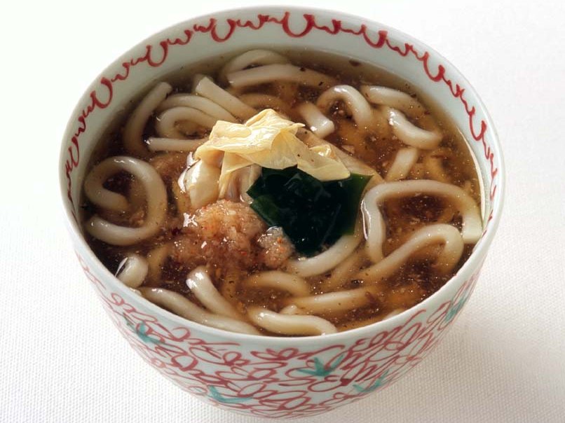 生ゆばと舞茸のうどん