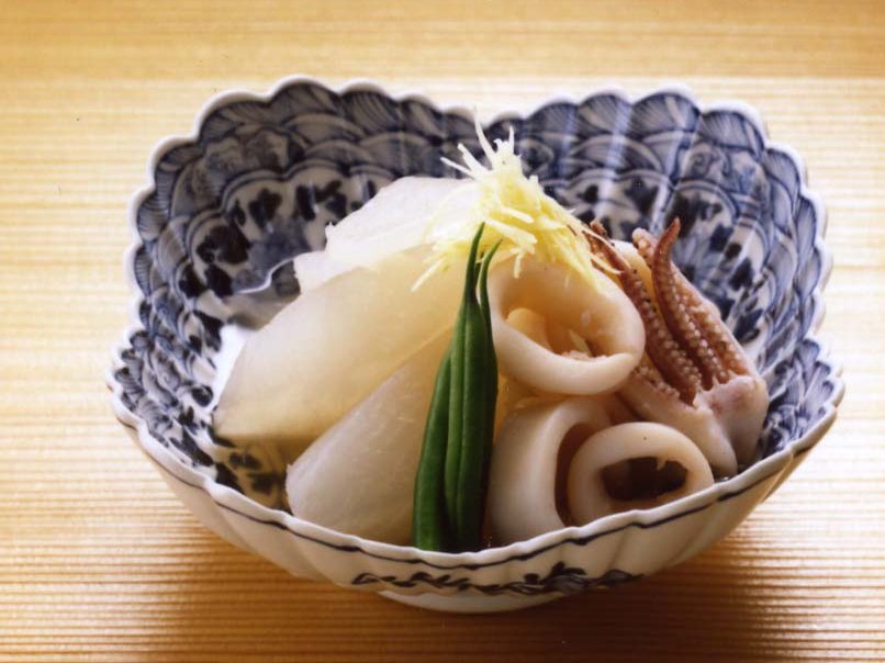 やりいかと大根の焚合せ