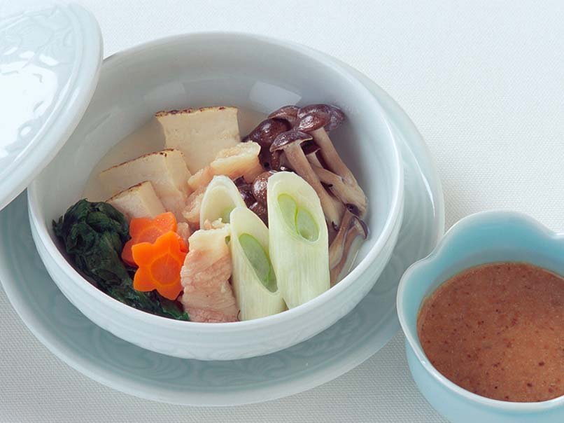 豚肉の豆乳しゃぶしゃぶ