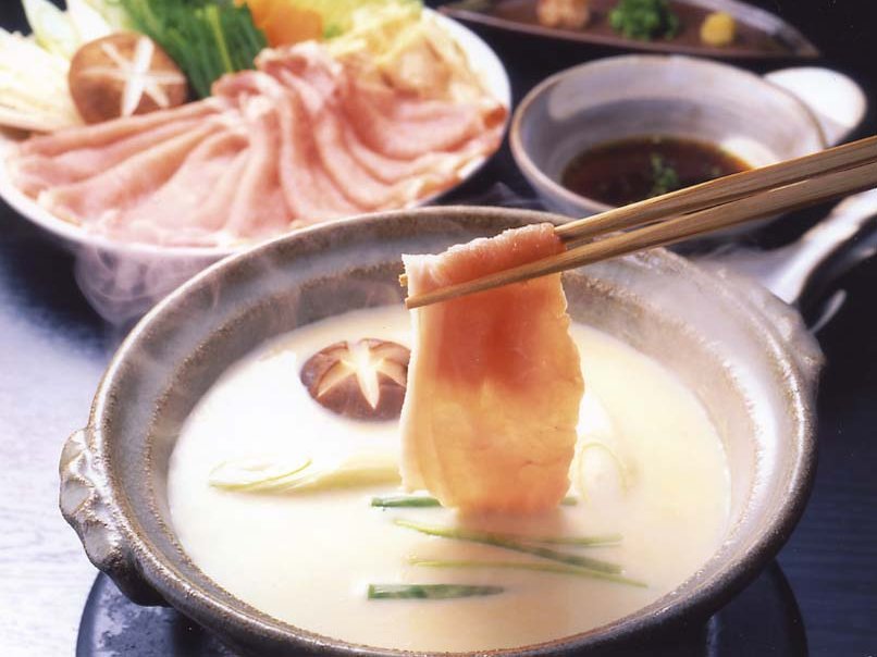 黒豚の豆乳しゃぶしゃぶ