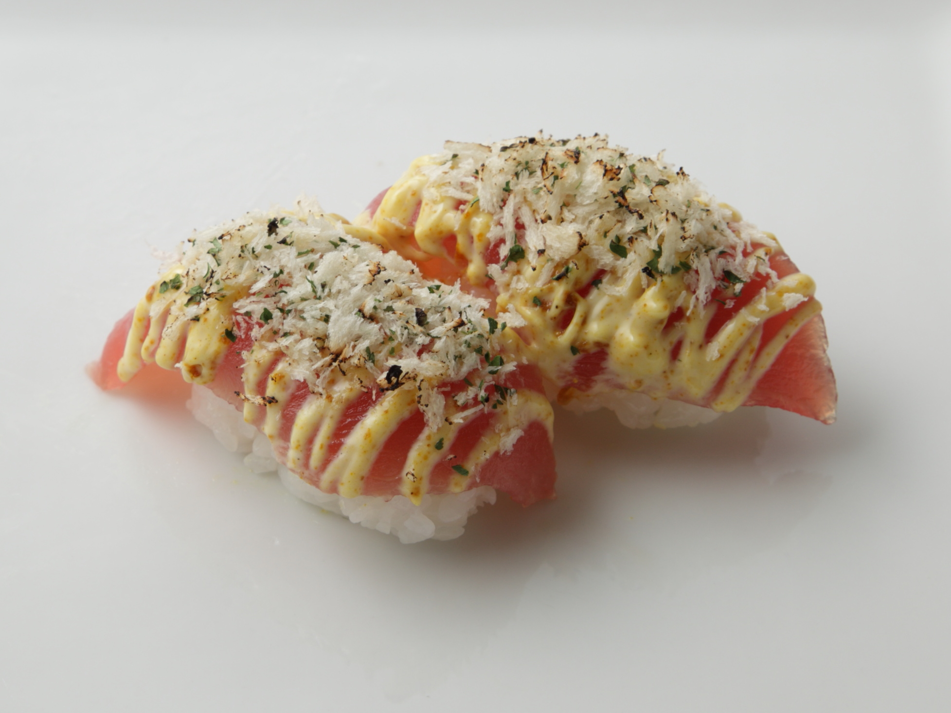 マグロカレー炙り