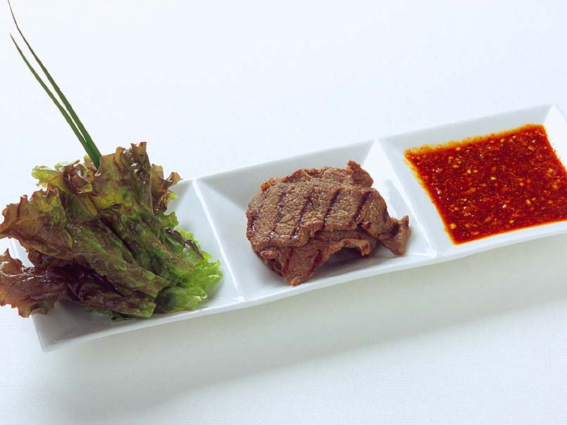 牛カルビのさっぱり韓国風