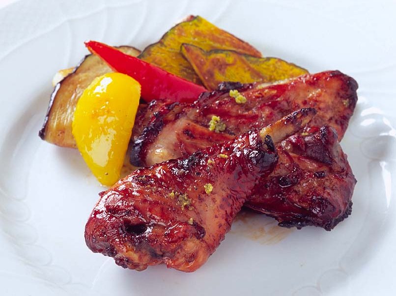 骨付き鶏のべっこう焼き