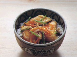 白身魚の五目甘酢あん丼