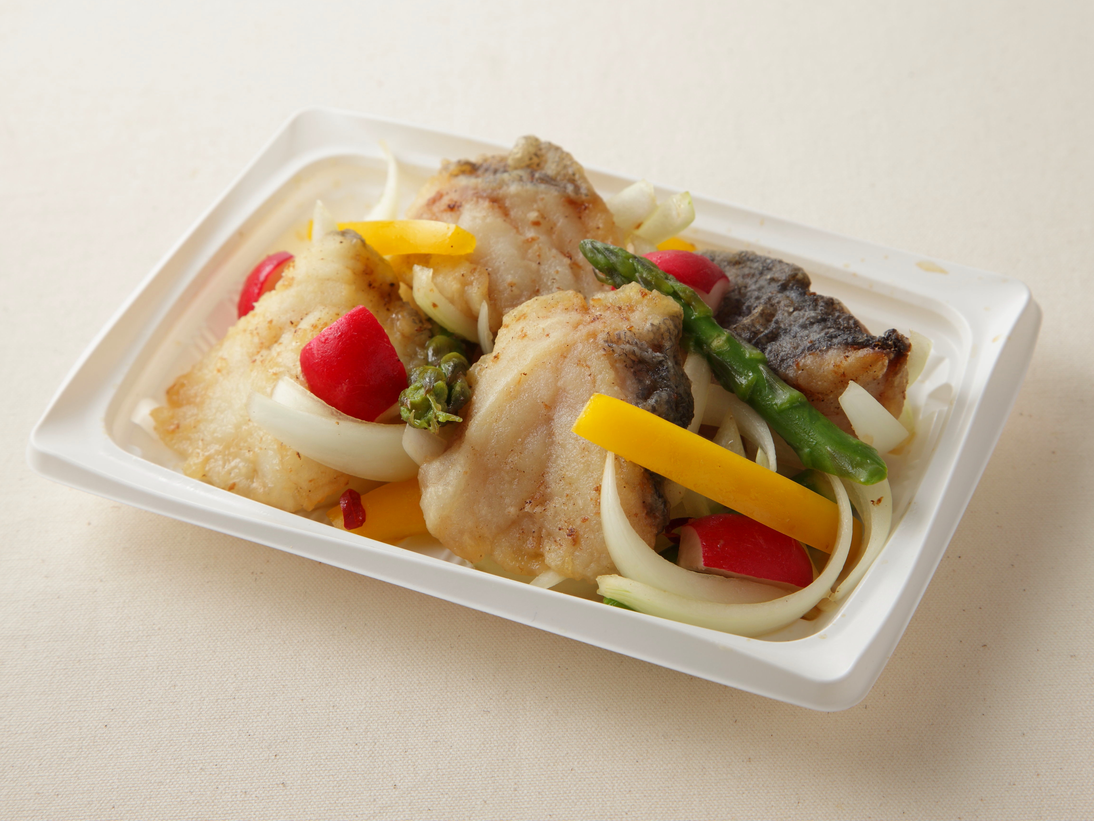 白身魚と野菜のカラフル南蛮漬けのレシピ 作り方 レシピ ミツカン業務用商品 メニューサイト