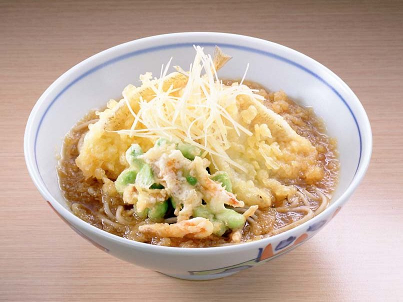 きすと枝豆のみぞれ天ぷらそば