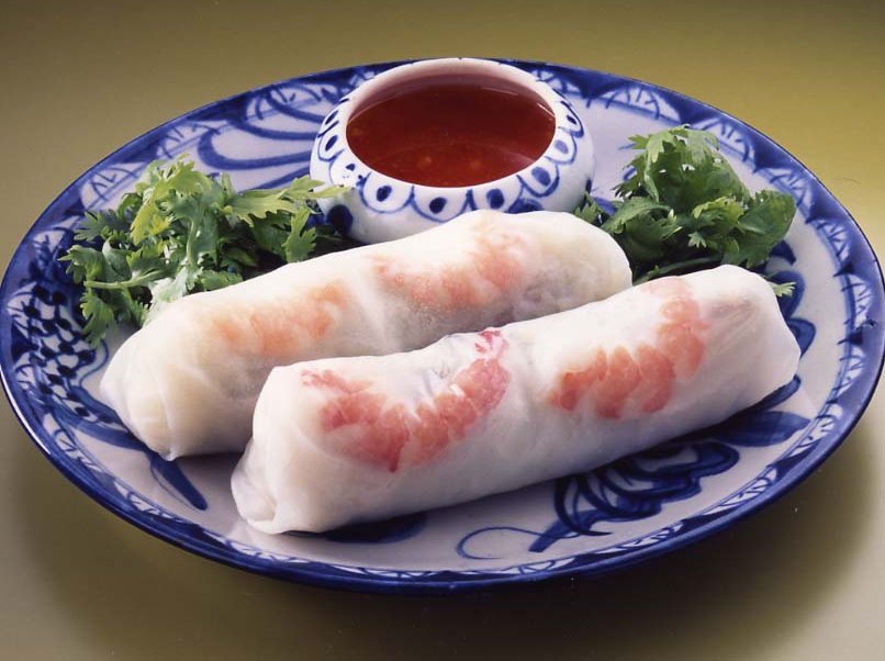 照り焼きチキンの生春巻き