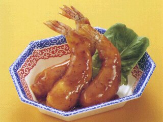 大エビのフリッター辛口チリソースあえ