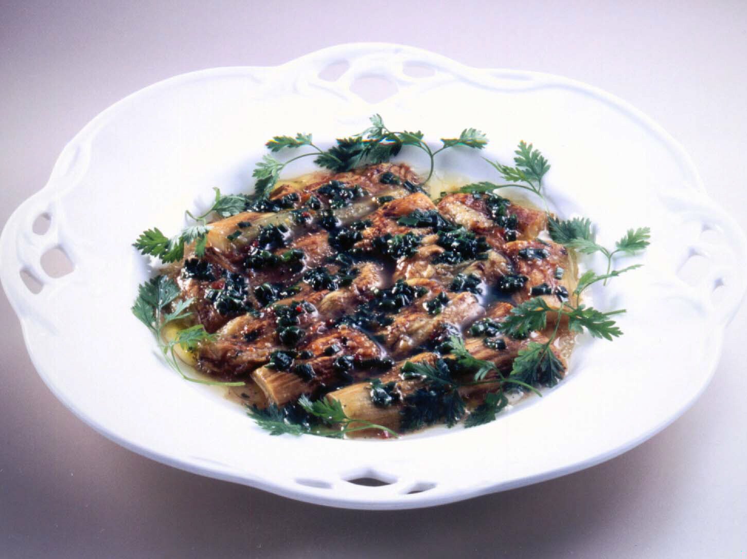 焼きなすのイタリアンカルパッチョ