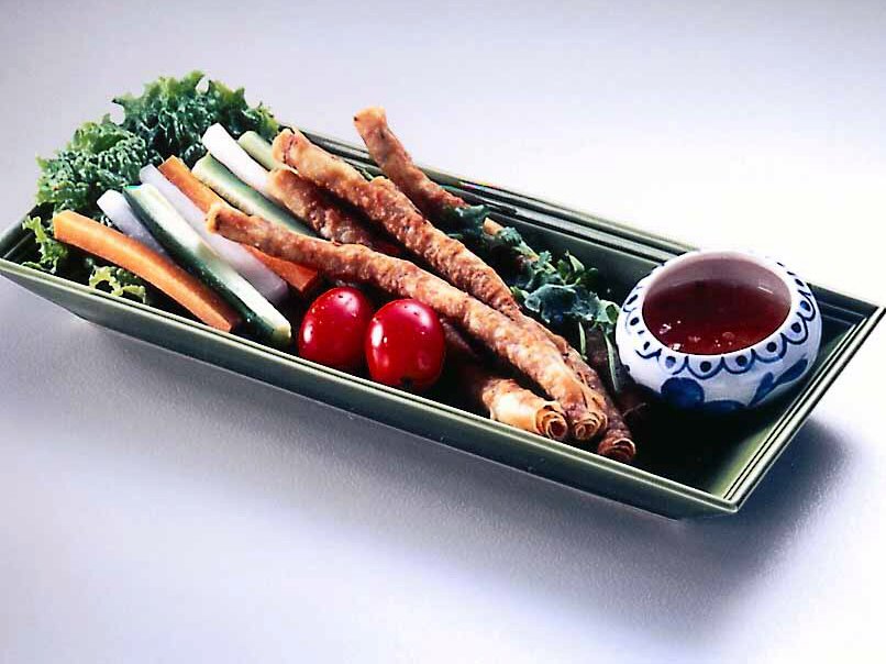 スティック春巻きとスティック野菜