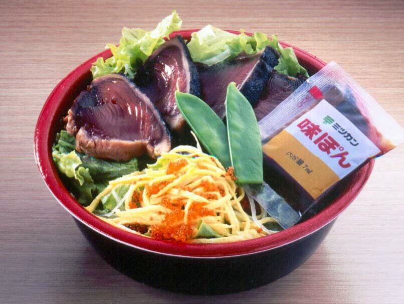 かつおのたたきののっけもり丼