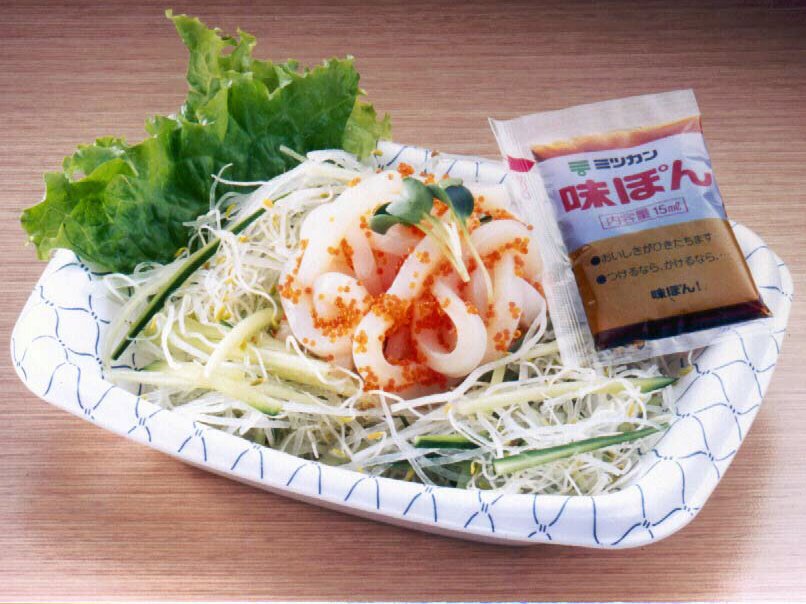 いかそうめんと野菜ののっけもり