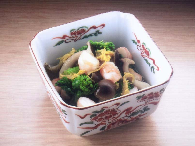 菜の花とえびのおひたし