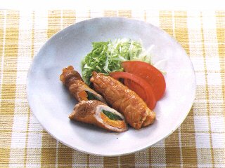 豚肉のロール焼き