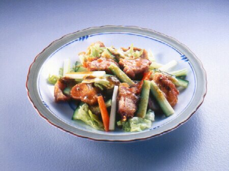 若鶏のから揚げサラダ