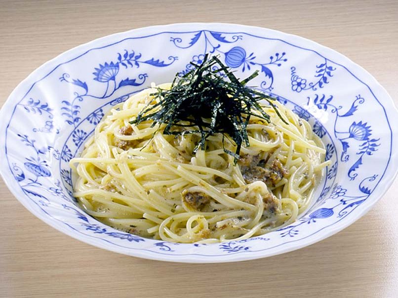 卵とだしの和風パスタ