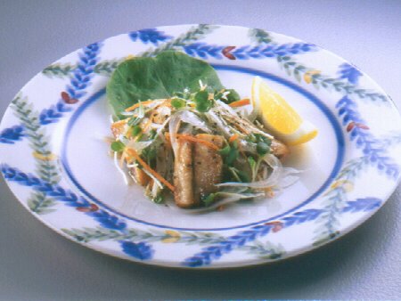 いわしと生野菜のサラダ バジリコ風味