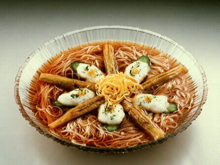 焼きなすそうめん