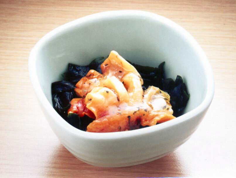 赤貝とわかめの洋風つきだしのレシピ 作り方 レシピ ミツカン業務用商品 メニューサイト