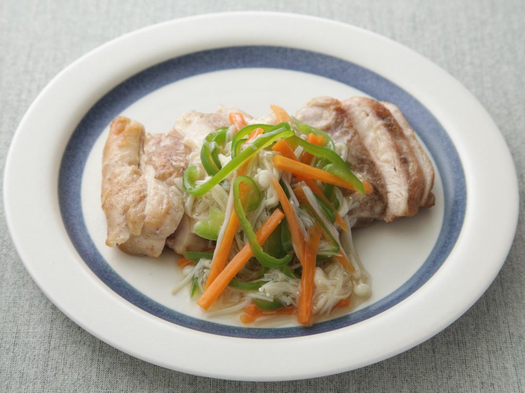 鶏のしょうが風味野菜あんかけ