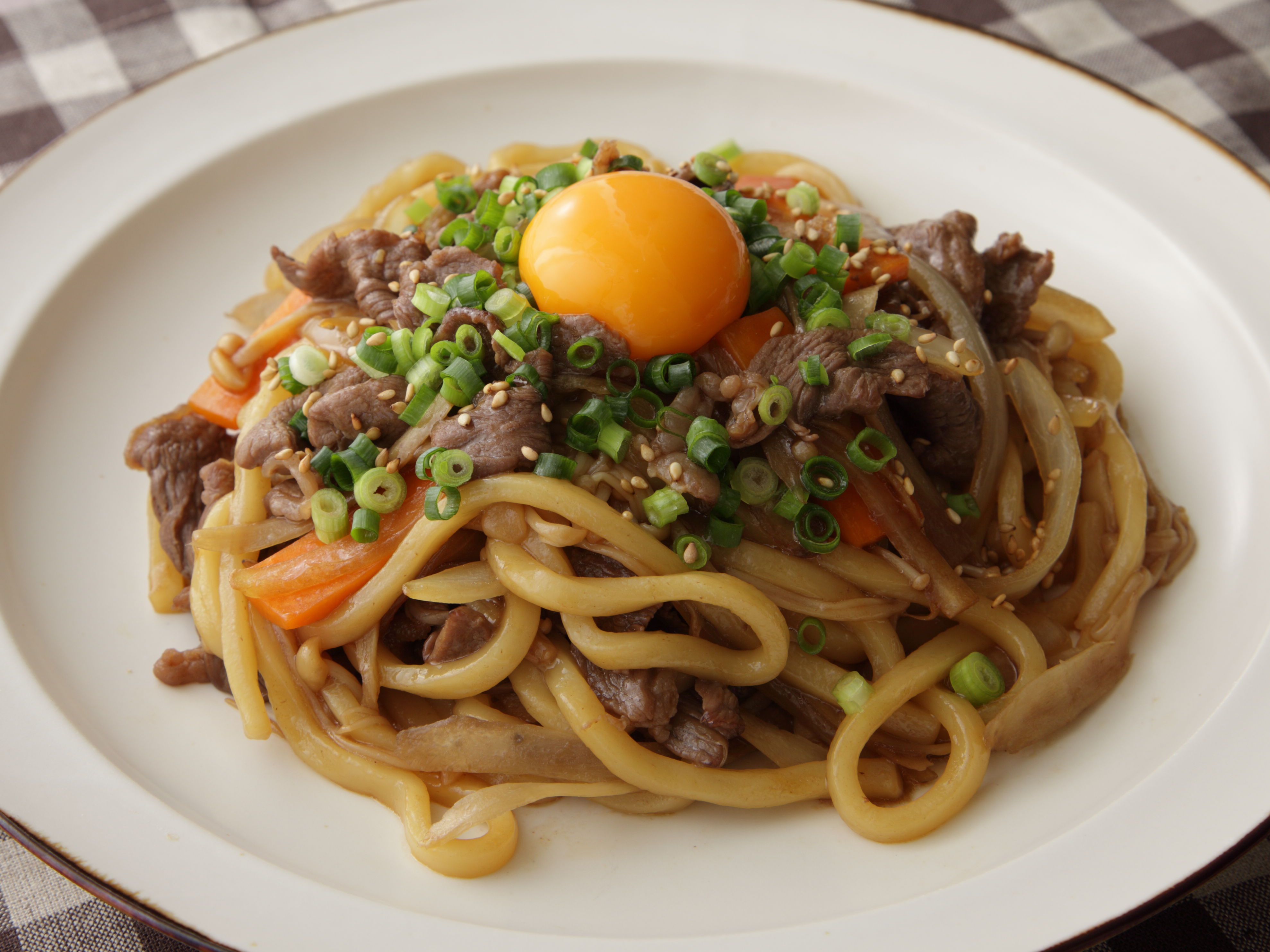 すき焼き風焼きうどん