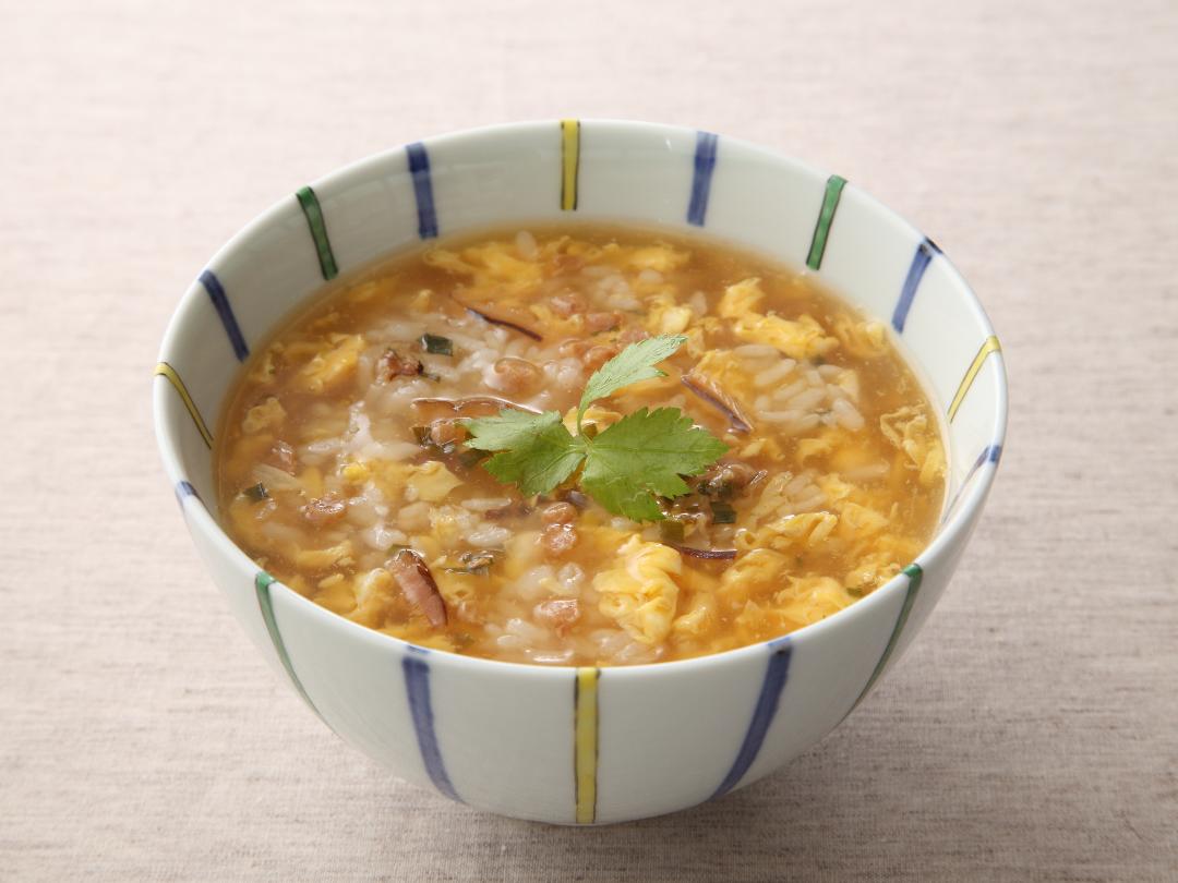 スープごはん 椎茸と鶏風味のレシピ・作り方 ｜ おうちレシピ | ミツカングループ