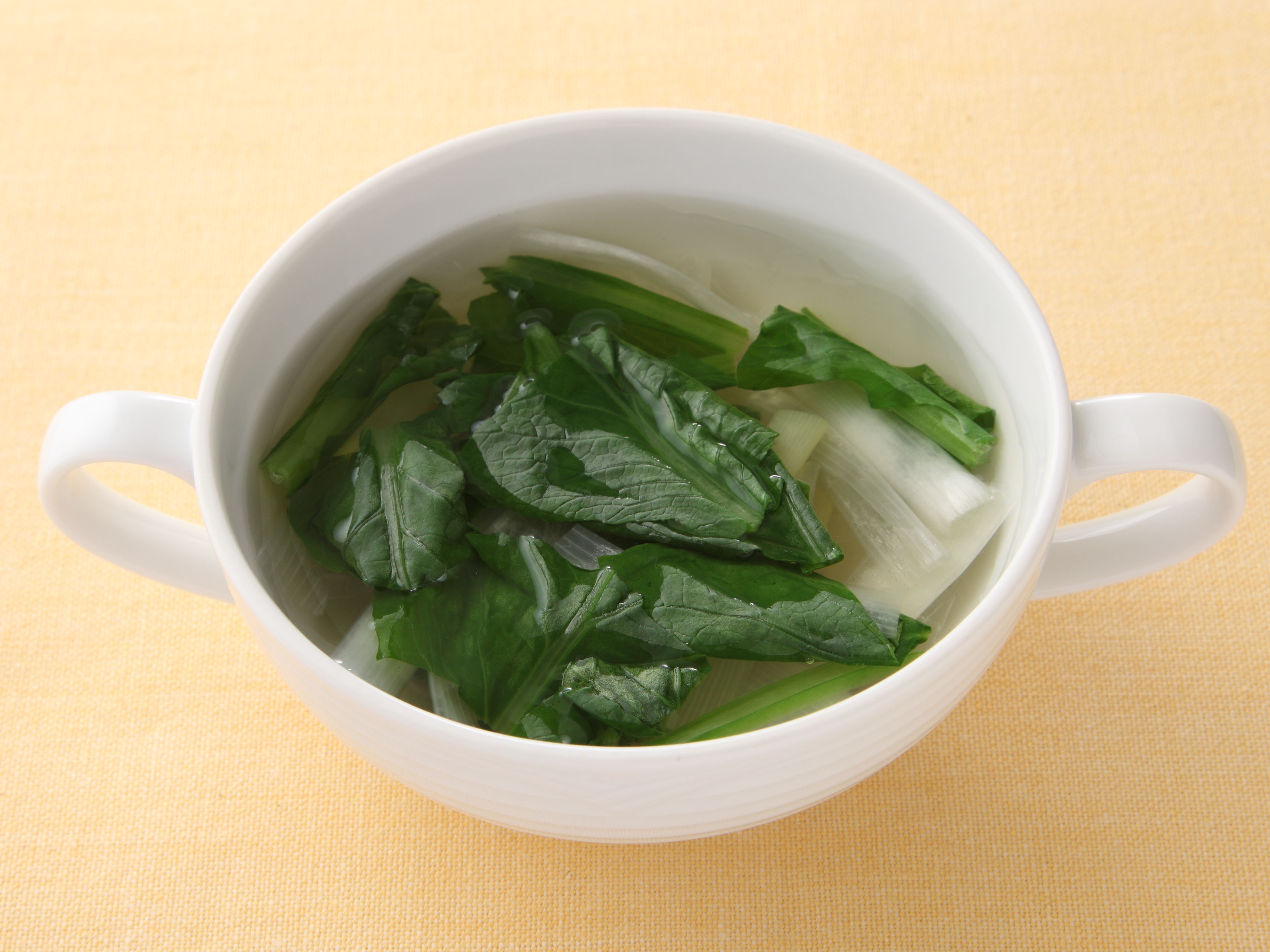 小松菜と長ねぎのスープ