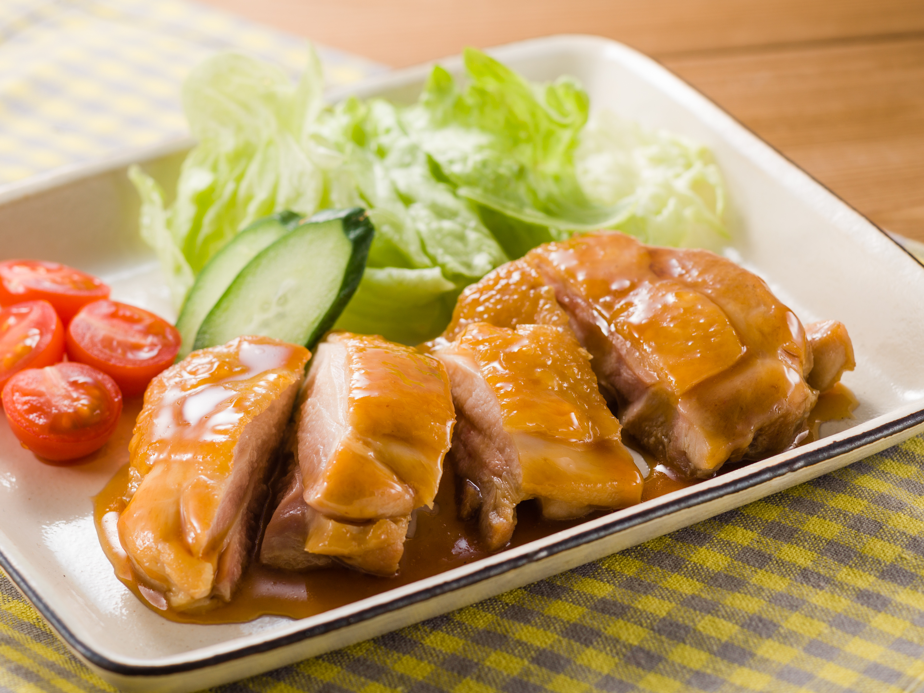 さっぱり照り焼きチキンのレシピ 作り方 レシピ ミツカン業務用商品 メニューサイト